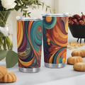"Flowing Art" Nouveau Style Tumbler | Iron Phoenix GHG - Image 2