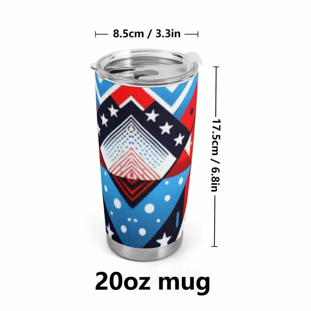 "Geo-Modern" Abstract Travel Mug | Iron Phoenix GHG
