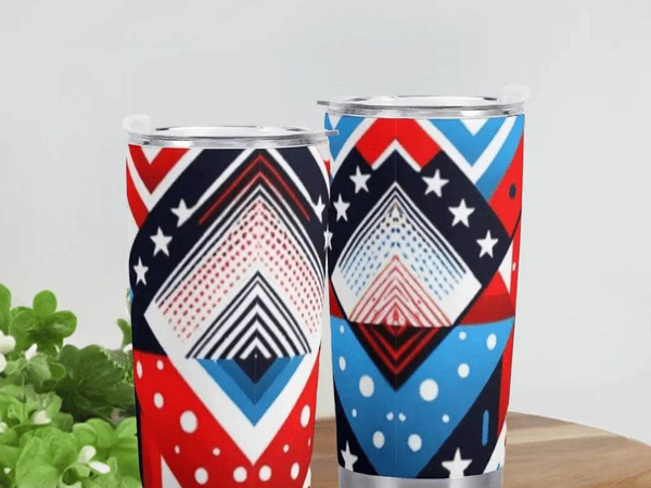 "Geo-Modern" Abstract Travel Mug | Iron Phoenix GHG - Iron Phoenix GHG