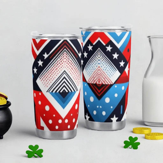 "Geo-Modern" Abstract Travel Mug | Iron Phoenix GHG - Iron Phoenix GHG