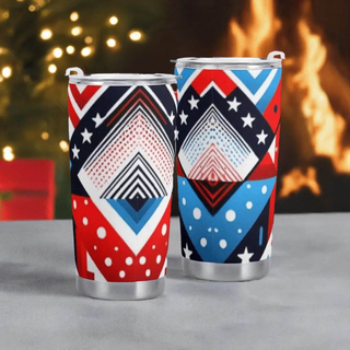 "Geo-Modern" Abstract Travel Mug | Iron Phoenix GHG - Iron Phoenix GHG