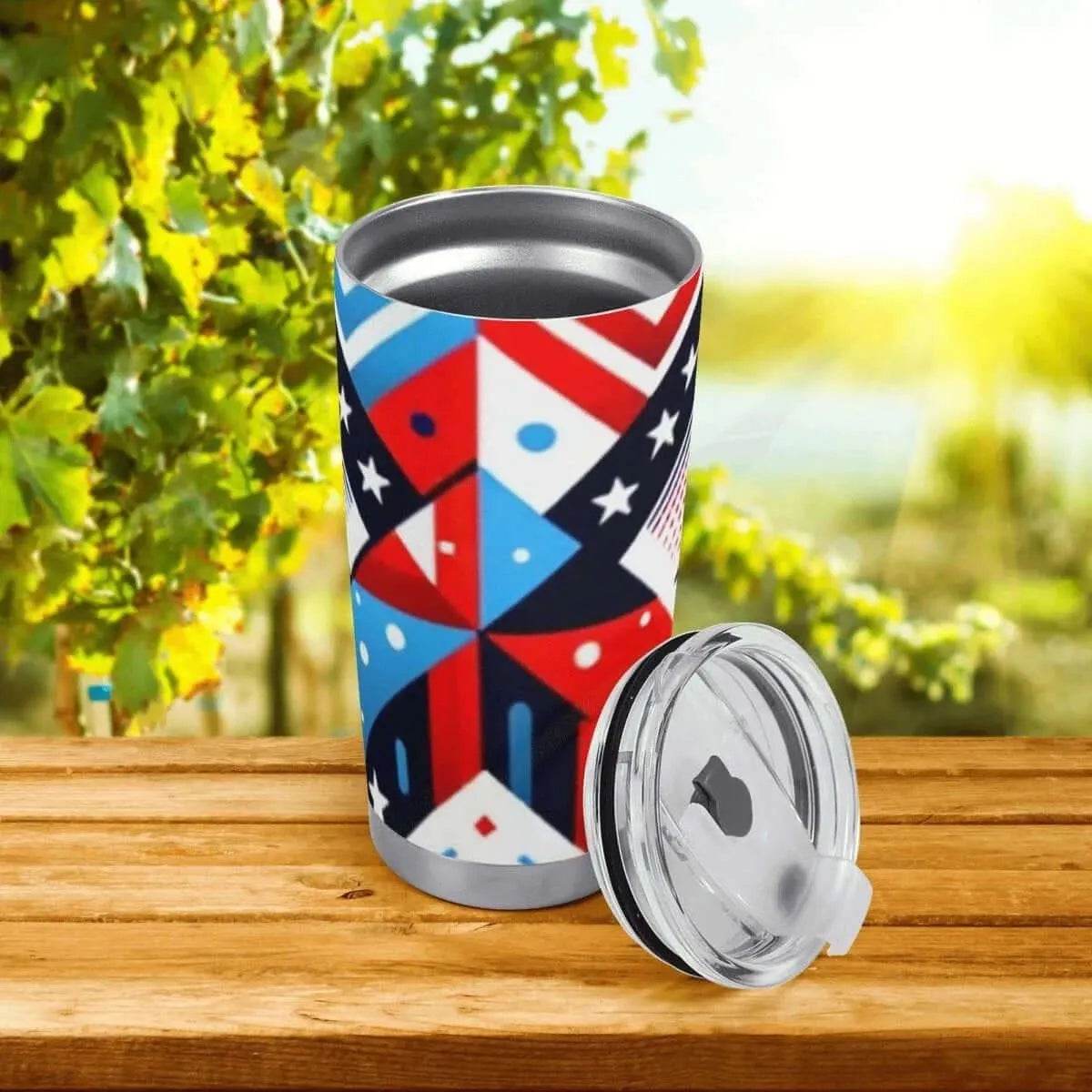 "Geo-Modern" Abstract Travel Mug | Iron Phoenix GHG