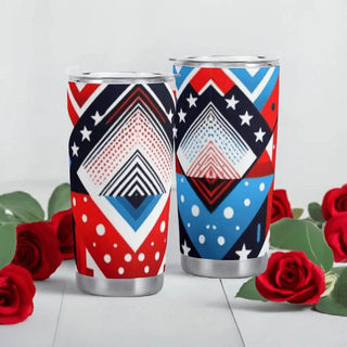 "Geo-Modern" Abstract Travel Mug | Iron Phoenix GHG - Iron Phoenix GHG