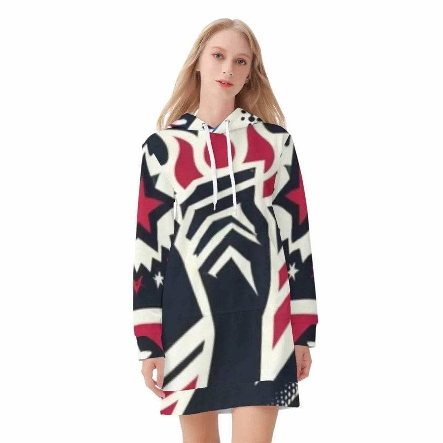 Women's Patriotic Hoodie Dress | Iron Phoenix GHG - Iron Phoenix GHG