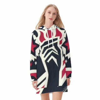 Women's Patriotic Hoodie Dress | Iron Phoenix GHG - Iron Phoenix GHG