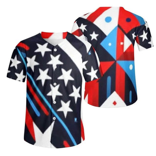 Men's Patriotic Baseball Jersey | Iron Phoenix GHG - Iron Phoenix GHG