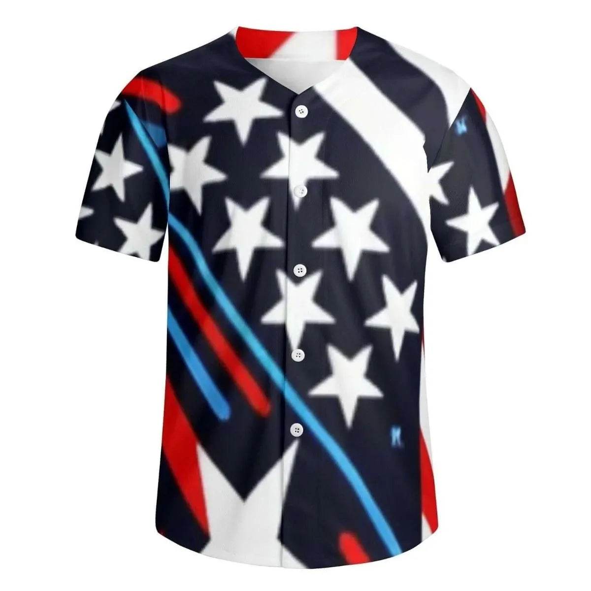 Men's Patriotic Baseball Jersey | Iron Phoenix GHG - Iron Phoenix GHG