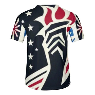 Men's Patriotic Baseball Jersey | Iron Phoenix GHG - Iron Phoenix GHG