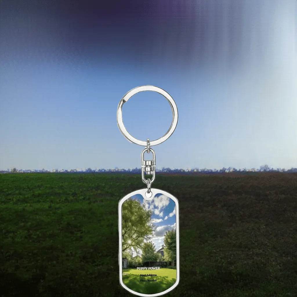 Personalized Dog Tag Keychain for Puppy Lovers - Unique Gift for Gamer Pet Enthusiasts - Iron Phoenix GHG