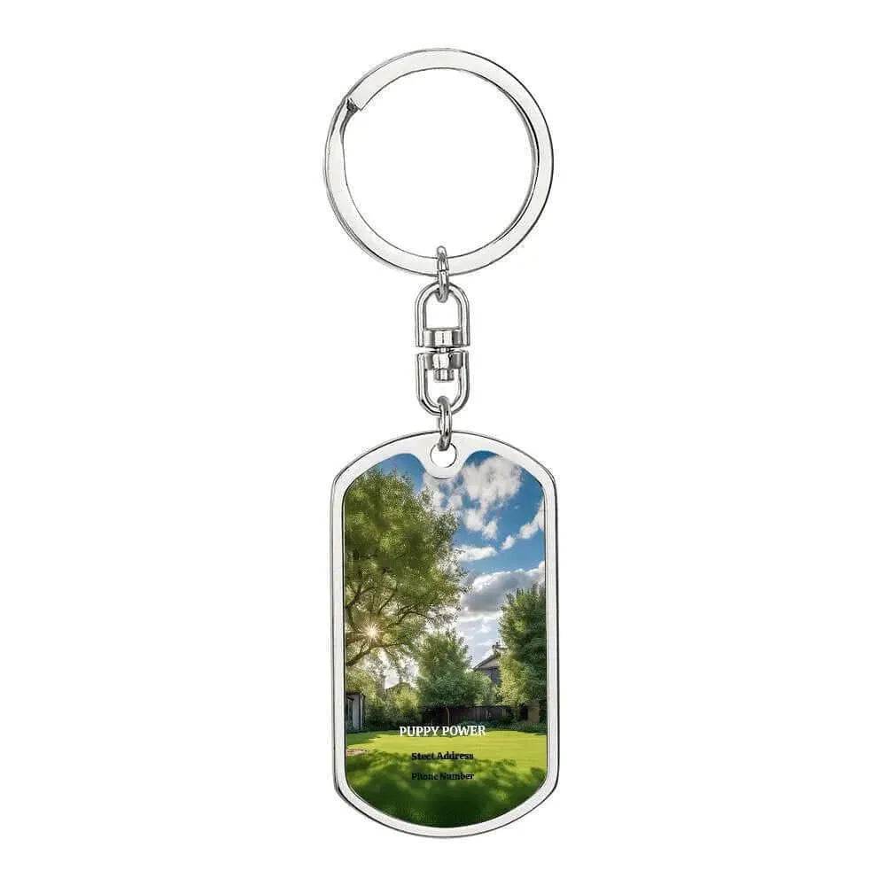 Personalized Dog Tag Keychain for Puppy Lovers - Unique Gift for Gamer Pet Enthusiasts - Iron Phoenix GHG