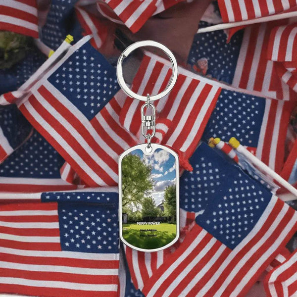 Personalized Dog Tag Keychain for Puppy Lovers - Unique Gift for Gamer Pet Enthusiasts - Iron Phoenix GHG