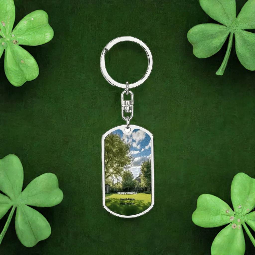 Personalized Dog Tag Keychain for Puppy Lovers - Unique Gift for Gamer Pet Enthusiasts - Iron Phoenix GHG