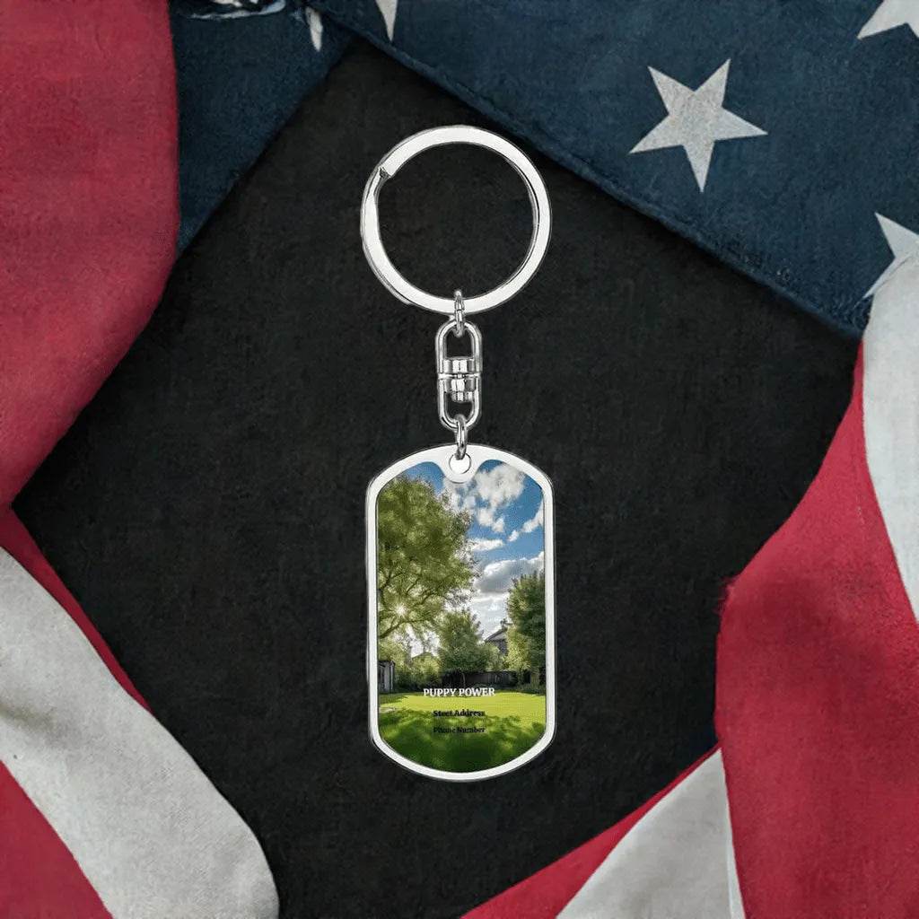 Personalized Dog Tag Keychain for Puppy Lovers - Unique Gift for Gamer Pet Enthusiasts - Iron Phoenix GHG