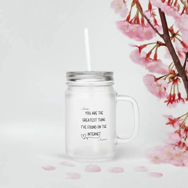 Personalized Iced Coffee Glass - Unique Wedding Gift for Gamer Couples - Iron Phoenix GHG