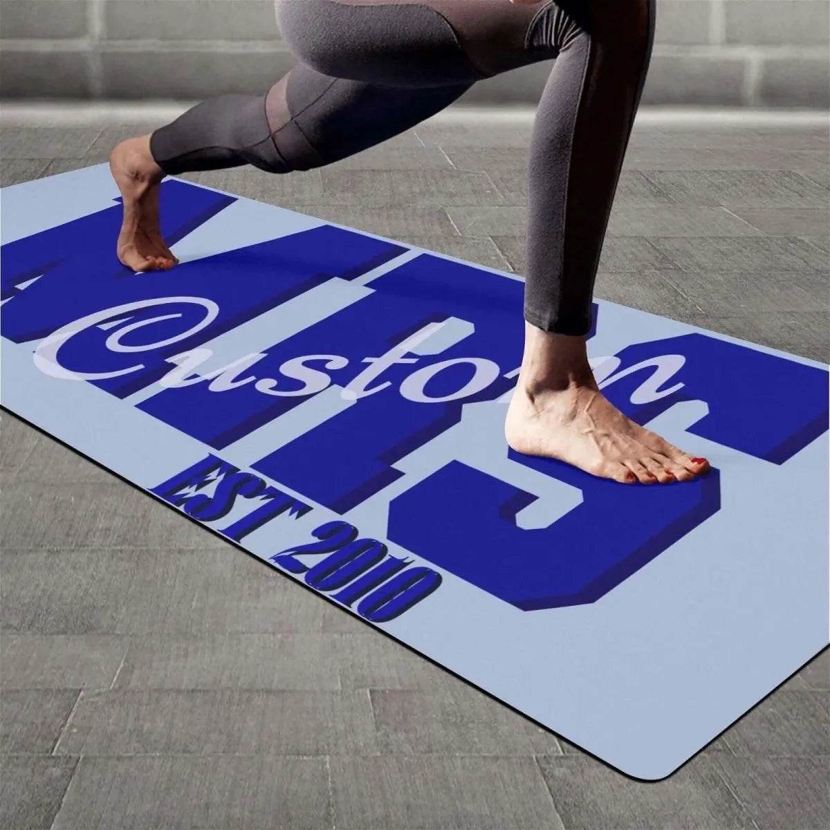 Personalized Love Story Yoga Mat - Iron Phoenix GHG