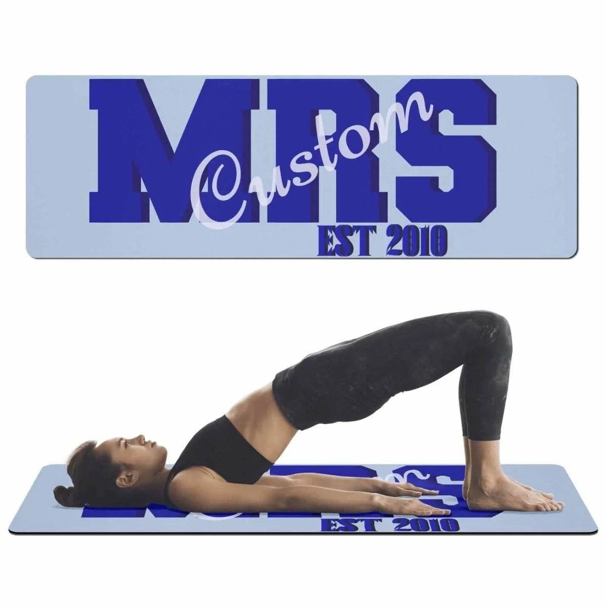 Personalized Love Story Yoga Mat - Iron Phoenix GHG