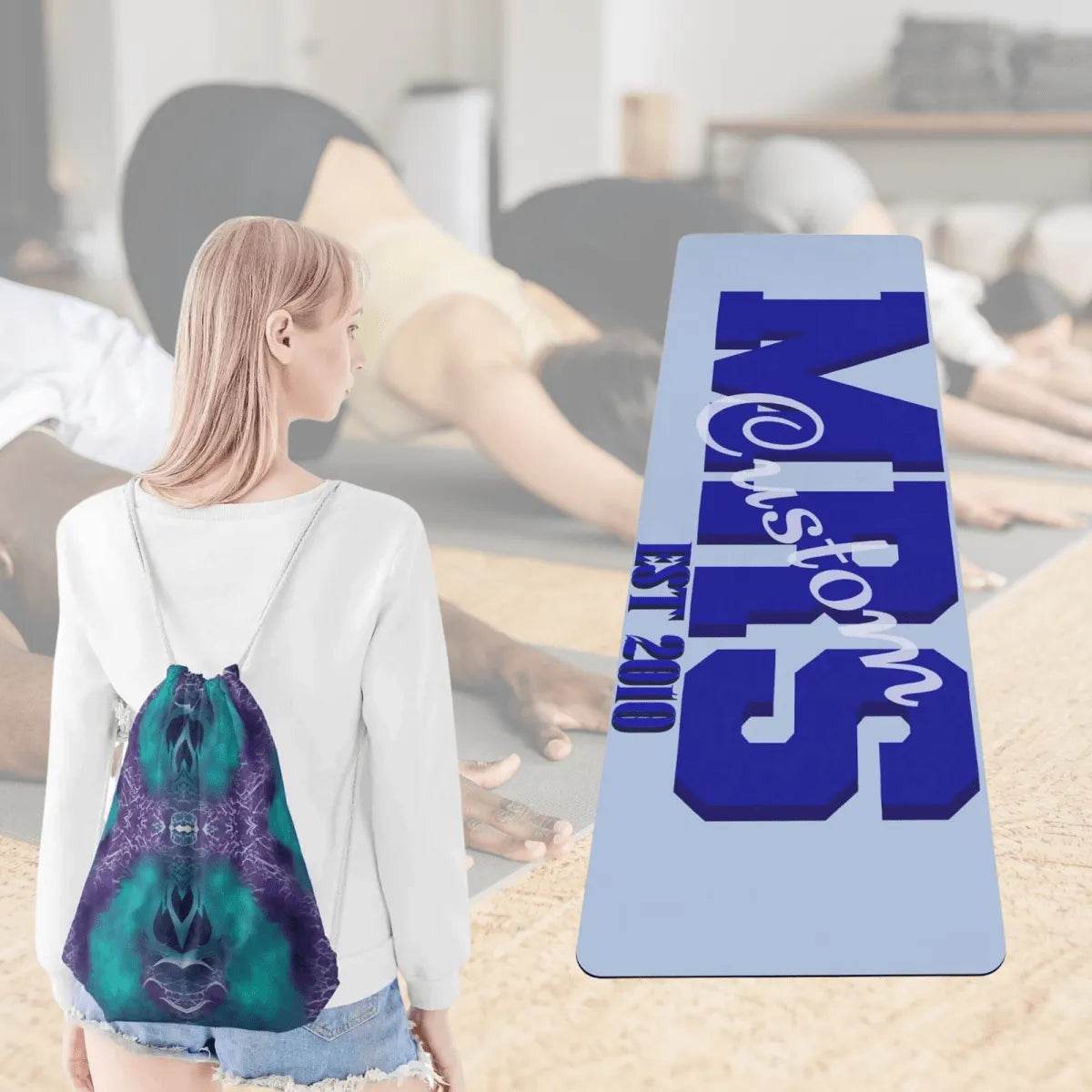 Personalized Love Story Yoga Mat - Iron Phoenix GHG