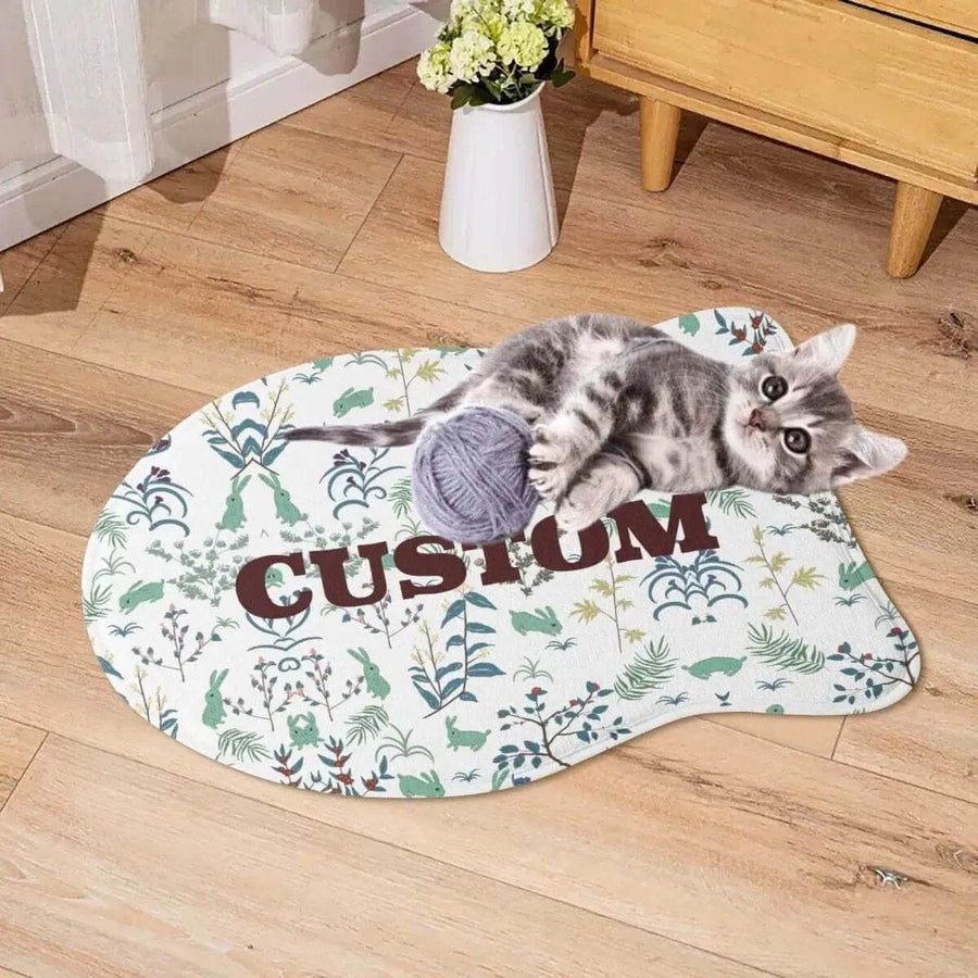 Personalized Pet Mat | Custom Name Dog and Cat Rug - Iron Phoenix GHG