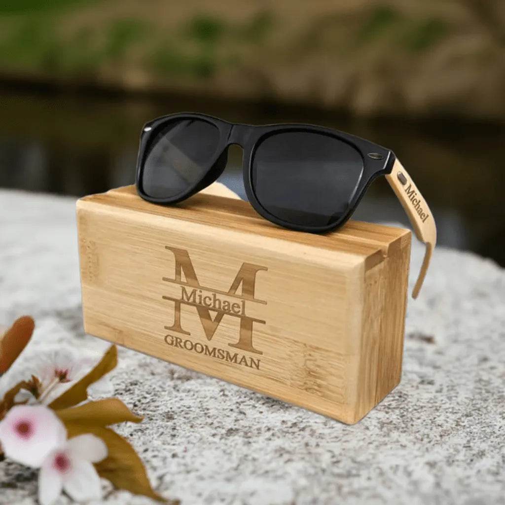 Personalized Wooden Sunglasses for Gamers - Unique Stylish Accessory - Iron Phoenix GHG