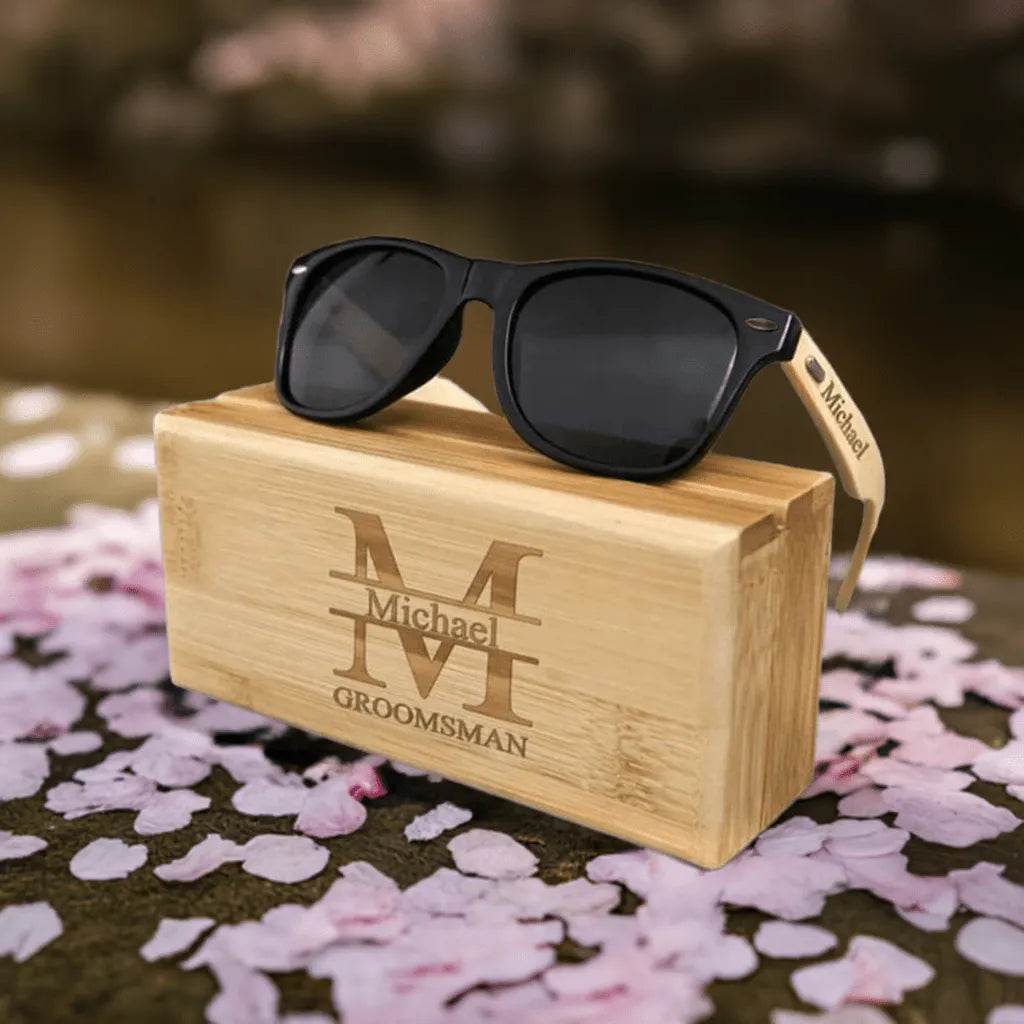 Personalized Wooden Sunglasses for Gamers - Unique Stylish Accessory - Iron Phoenix GHG