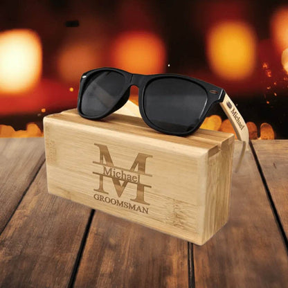 Personalized Wooden Sunglasses for Gamers - Unique Stylish Accessory - Iron Phoenix GHG
