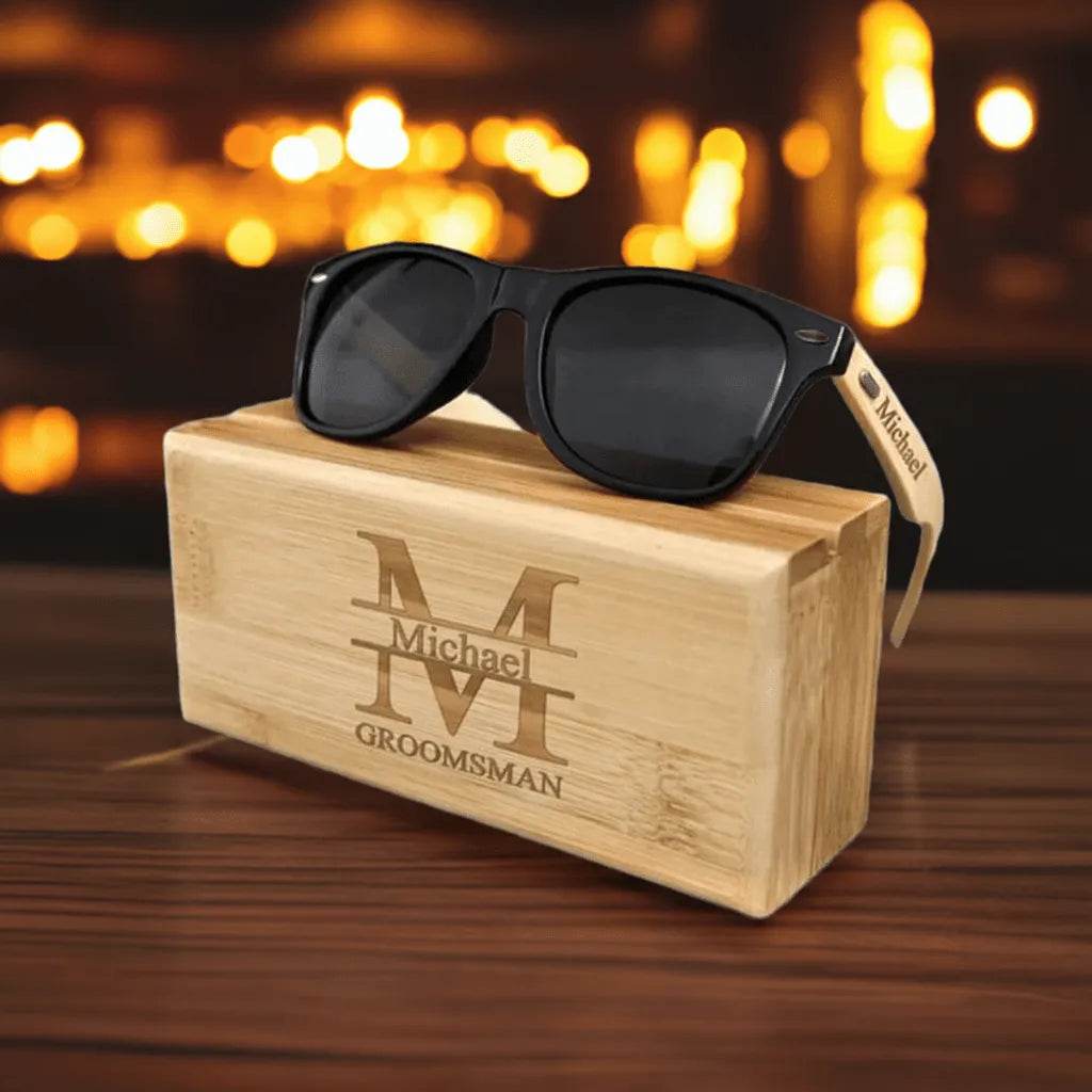 Personalized Wooden Sunglasses for Gamers - Unique Stylish Accessory - Iron Phoenix GHG