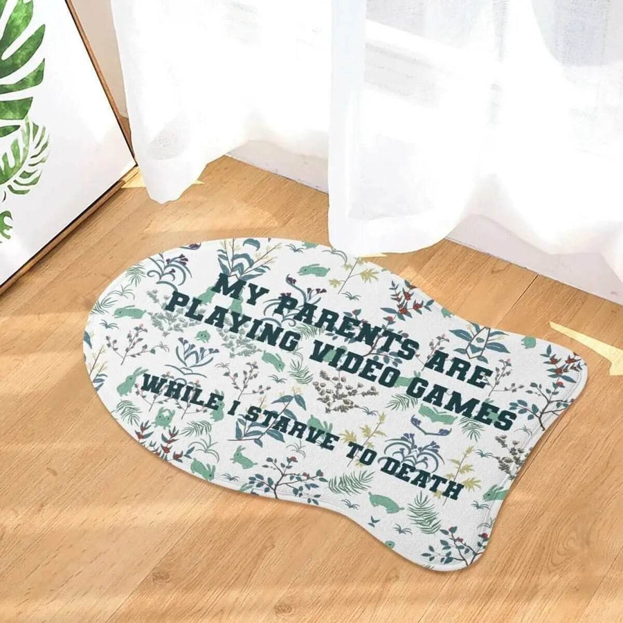 Funny Gamer Pet Mat | Sarcastic Dog and Cat Food Rug - Iron Phoenix GHG