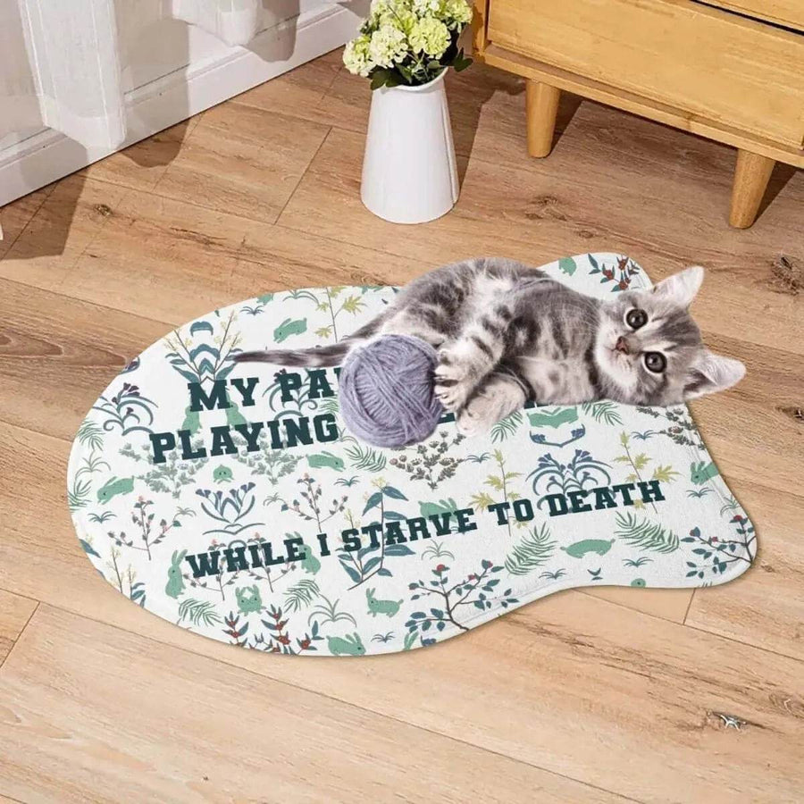 Funny Gamer Pet Mat | Sarcastic Dog and Cat Food Rug - Iron Phoenix GHG