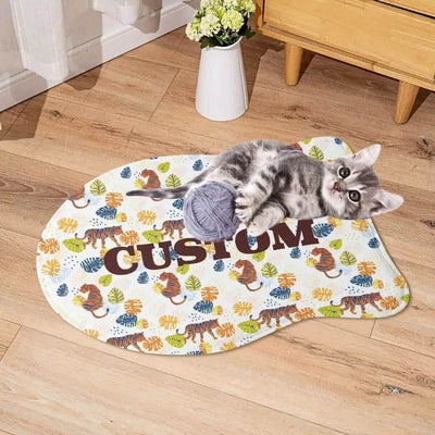 Personalized Pet Mat | Custom Name Dog and Cat Rug - Iron Phoenix GHG