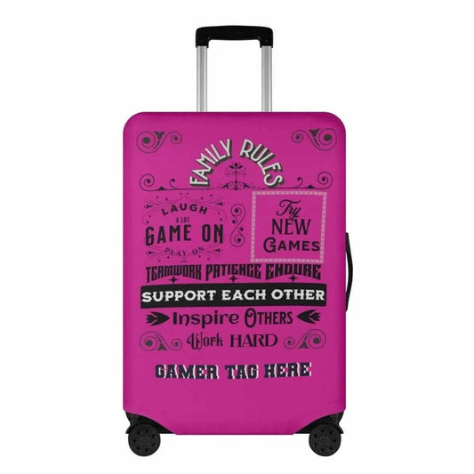 Pink Gaming Luggage Cover - Sports, Gaming & Calm Style - Iron Phoenix GHG