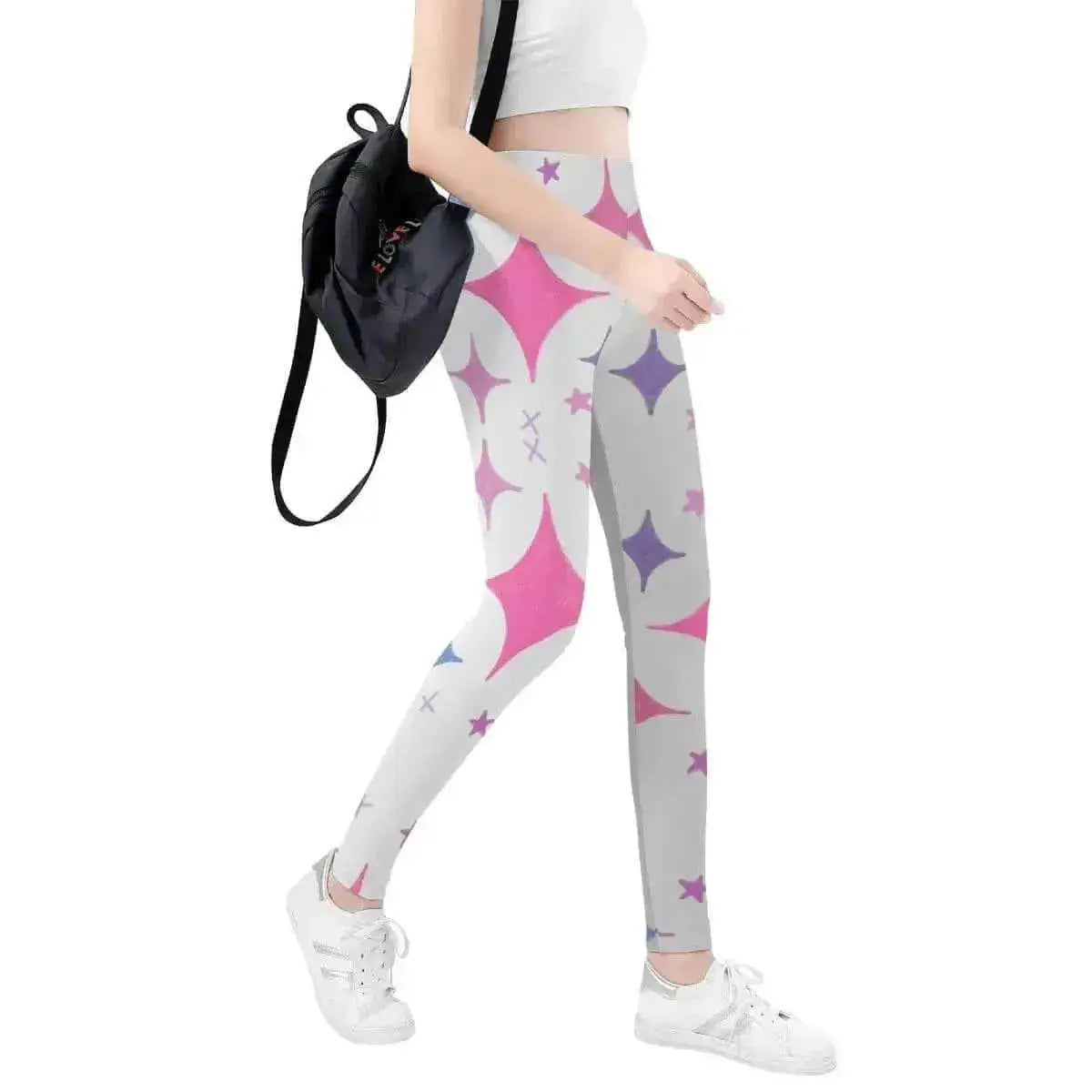 Pink & Purple Leggings - Gaming, Sports & Calm Comfort - Iron Phoenix GHG