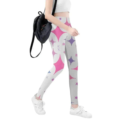 Pink & Purple Leggings - Gaming, Sports & Calm Comfort - Iron Phoenix GHG