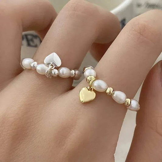 925 Sterling Silver Freshwater Pearl Ring - Adjustable - Iron Phoenix GHG