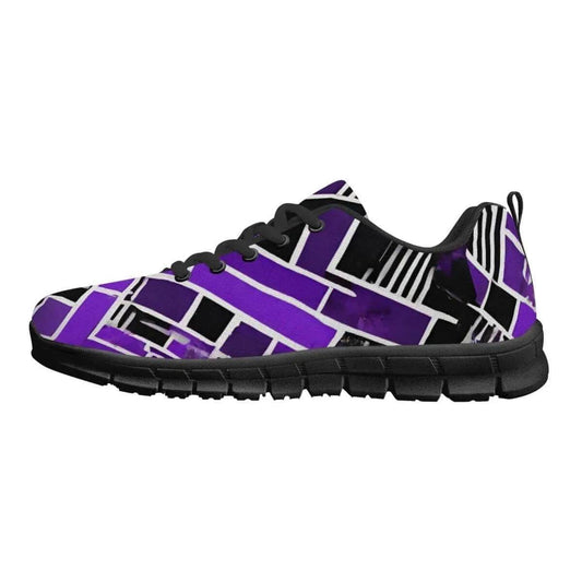 Purple and Black Men’s Running Shoes - Stylish Fit - Iron Phoenix GHG