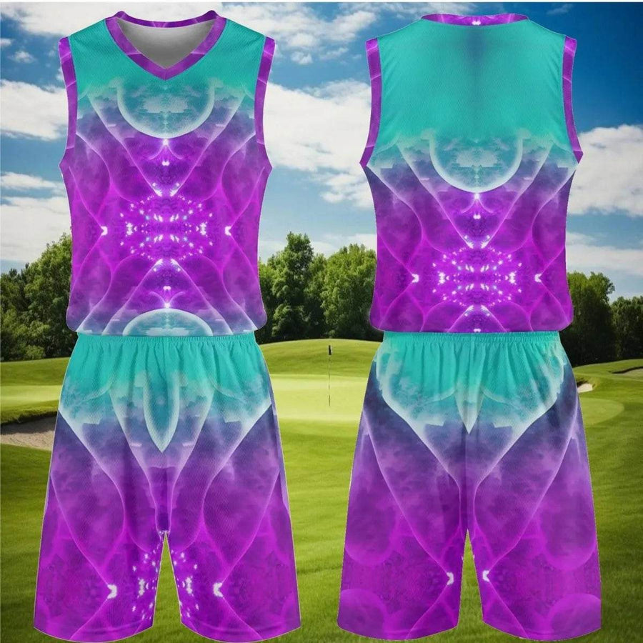 "Cosmic Cloud" Men's Athletic Short Set| Iron Phoenix GHG - Iron Phoenix GHG