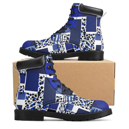 Purple Block Boots - Gaming, Sports & Calm Style - Iron Phoenix GHG