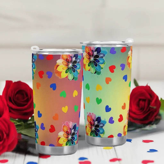 "Rainbow Cheer" Travel Mug (20oz)| Iron Phoenix GHG - Iron Phoenix GHG