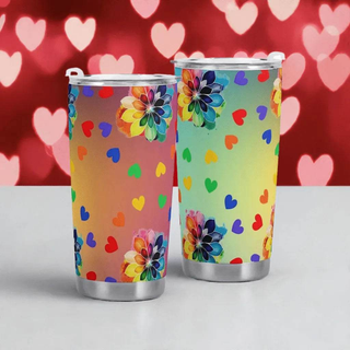 "Rainbow Cheer" Travel Mug (20oz)| Iron Phoenix GHG - Iron Phoenix GHG