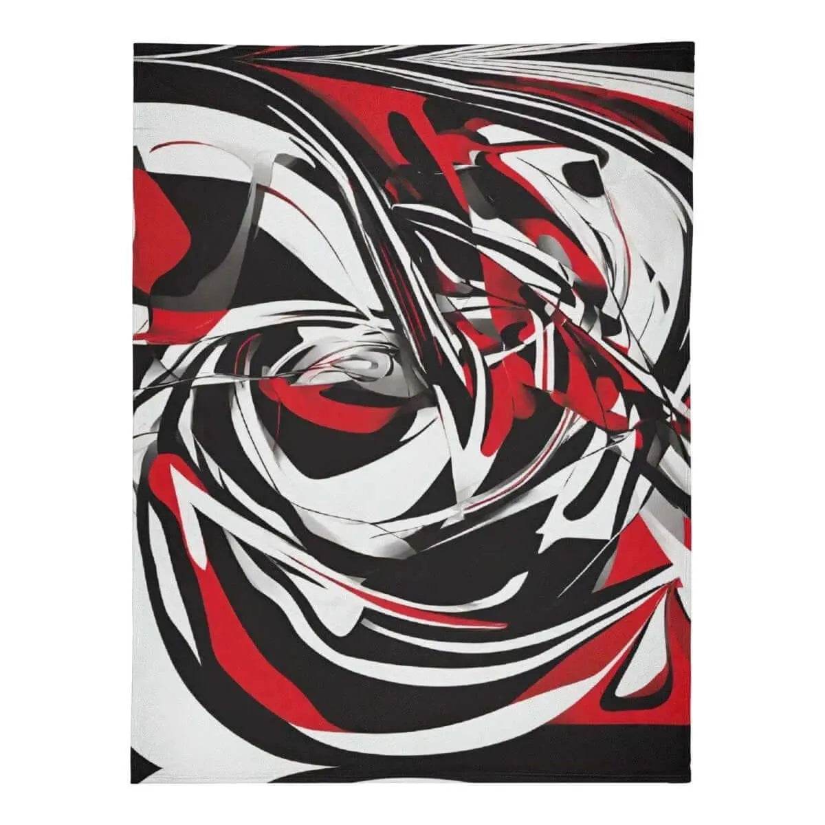 Red, Black White Blanket, Gaming, Eco-Friendly Cozy - Iron Phoenix GHG