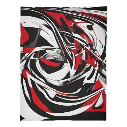 Red, Black White Blanket, Gaming, Eco-Friendly Cozy - Iron Phoenix GHG