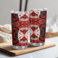 "Red Cell" Abstract Travel Mug (20oz)| Iron Phoenix GHG - Image 2