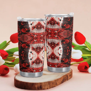 "Red Cell" Abstract Travel Mug (20oz)| Iron Phoenix GHG - Iron Phoenix GHG
