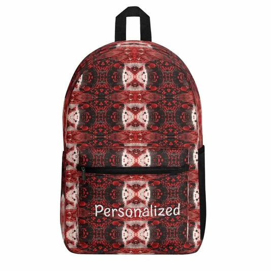 Red Vintage Backpack with Customizable Features for Personal Style - Iron Phoenix GHG