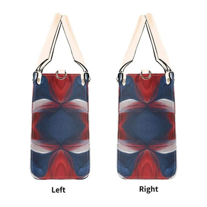 Red White Blue Swirls Tote Bag - Stylish Summer Accessory - Iron Phoenix GHG
