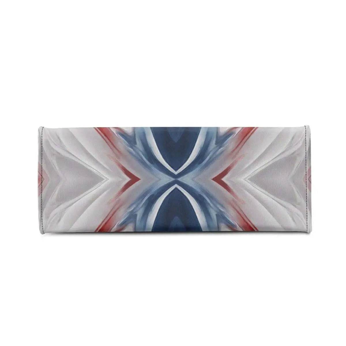 Red White Blue Swirls Tote Bag - Stylish Summer Accessory - Iron Phoenix GHG