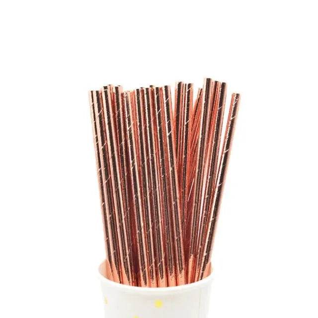 Rose Gold Party Tableware Set - Eco Gamer Party Gear - Iron Phoenix GHG