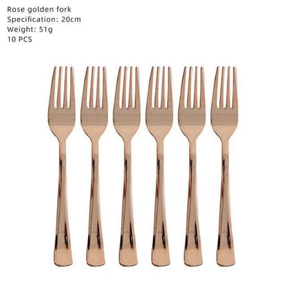 Rose Gold Party Tableware Set - Eco Gamer Party Gear - Iron Phoenix GHG