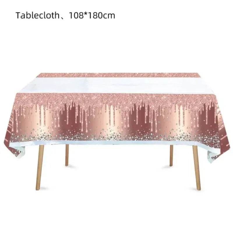 Rose Gold Party Tableware Set - Eco Gamer Party Gear - Iron Phoenix GHG