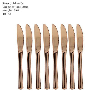 Rose Gold Party Tableware Set - Eco Gamer Party Gear - Iron Phoenix GHG