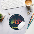 Yoga inspired Round mouse pad - Image 1
